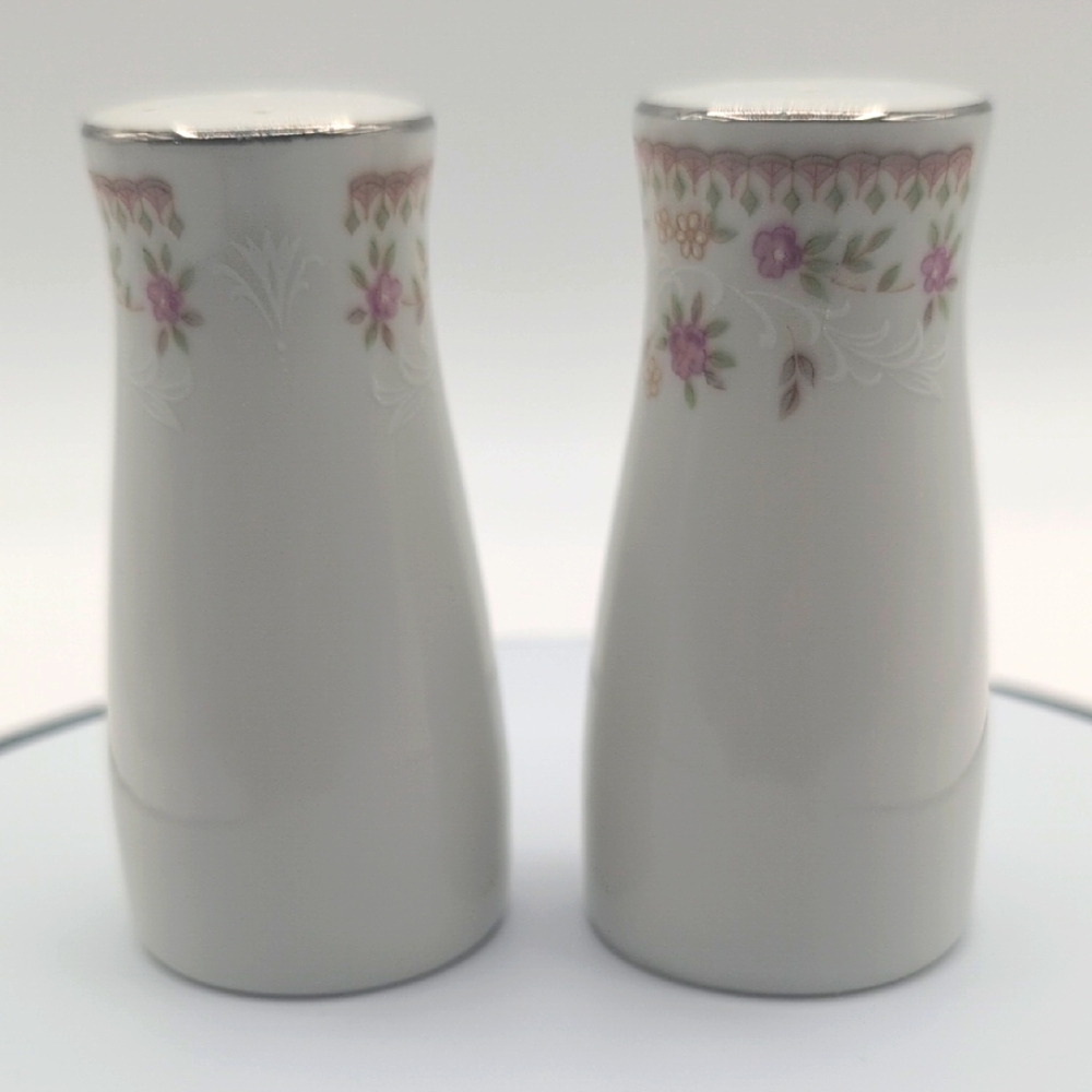 Vintage Floral Ceramic Salt and Pepper Shakers